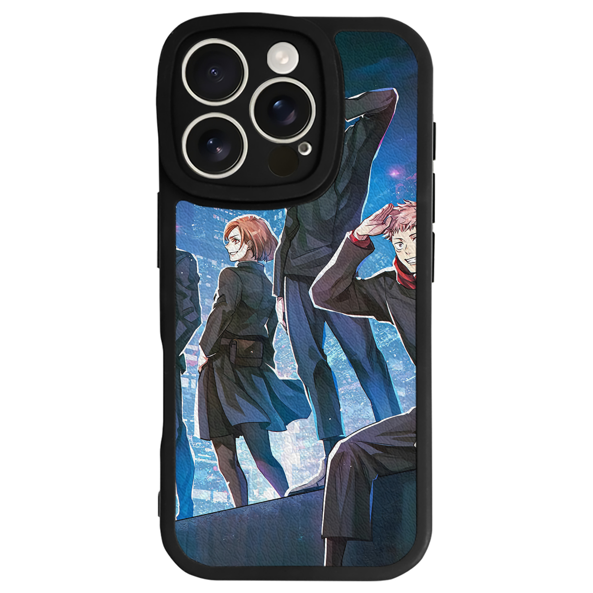（画像用） 呪術廻戦 Jujutsu Kaisen 【iPhone 16シリーズ対応】シリコンスマホケース（レザー調） 材質：シリコン